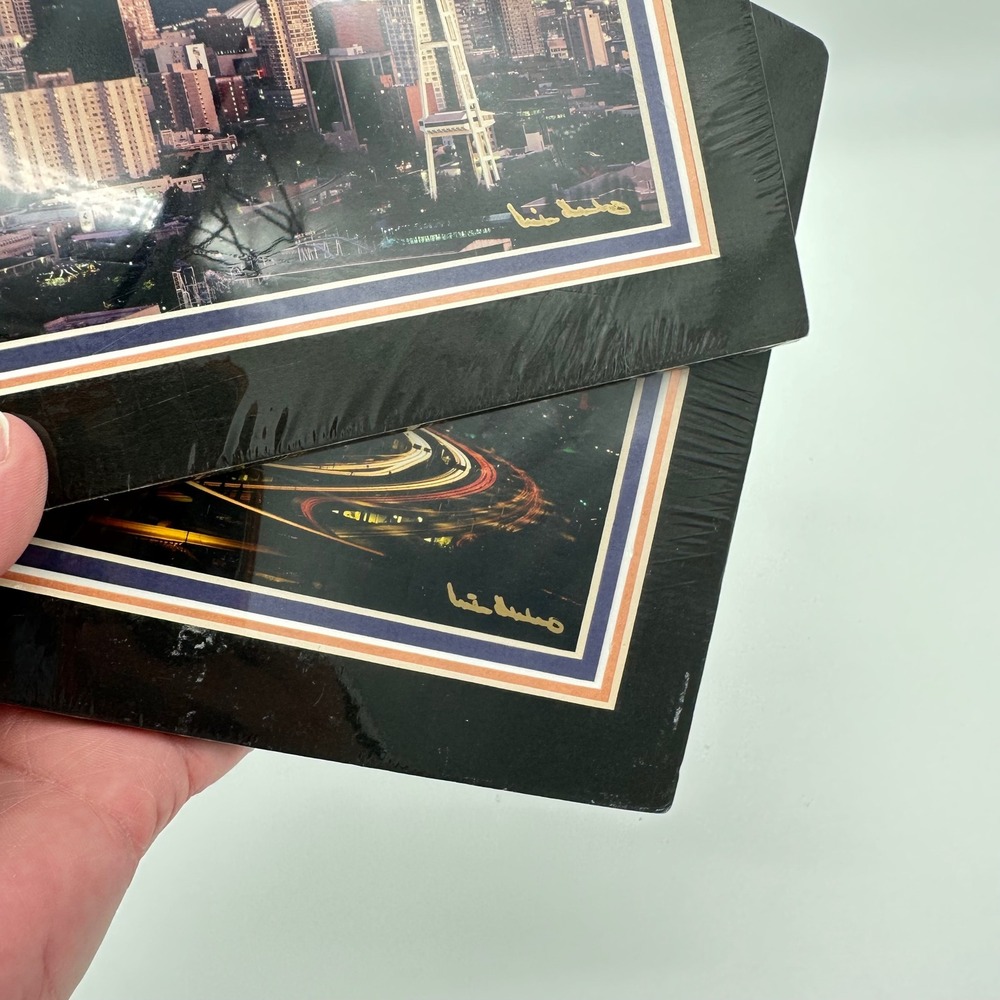Michael Searle Panoramic Art Prints 12x7 Seattle Los Angeles Vintage Skyline Set - Picture 8 of 13